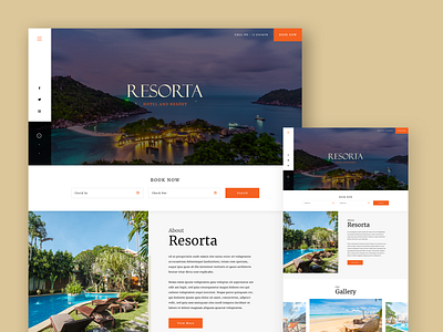 Resorta Hotel and Resort Website