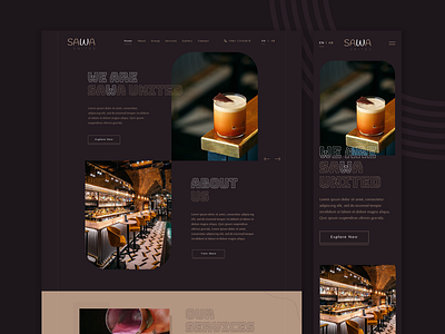 Sawa United Corporate Website adobe photoshop adobe photoshop cc branding design figma graphic design logo ui uidesign uiux ux uxdesign web design website