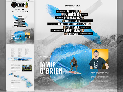 Epicurrence No.2 Official Roster conference epicurrence event hawaii jamie obrien landing surfing watercolor website