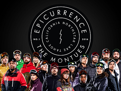 Introducing Epicurrence—The Montues badge conference epicurrence event identity logo patch skiing snowboarding tahoe
