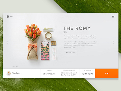 Bloomthat.com — Product Page app e commerce flowers interface landing page product page shopping ui ux