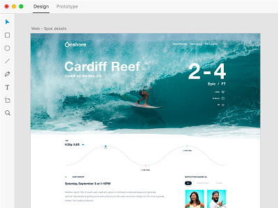 Onshore — Website Design in Xd
