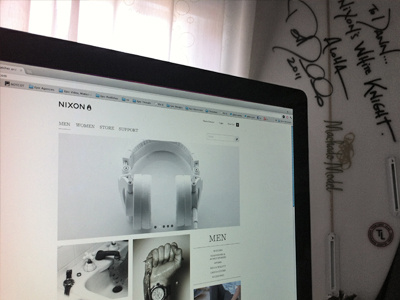 NIXON.com is now live! apparel clothing interface launch live nixon redesign ui watches web design website white