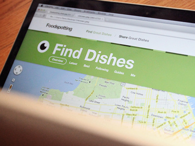 Foodspotting.com Refresh food interface map navigation ui web design website
