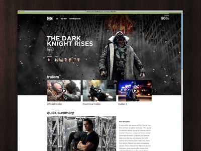 Rated.PSD now available for download! batman big image download movie psd theme ui video website