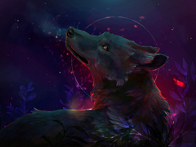 Wolf Spirit | DIGITAL PAINING art digital drawing illustration painting wolf