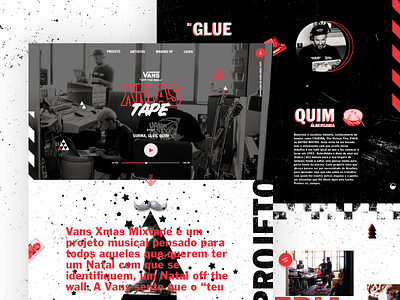 Vans Xmas Tape design icon interface layout logo music portugal singlepage tape type ui ux vans web webdesign website xmas