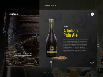 Superbock Brewing beer brewing design interface layout portugal type ui ux web webdesign website