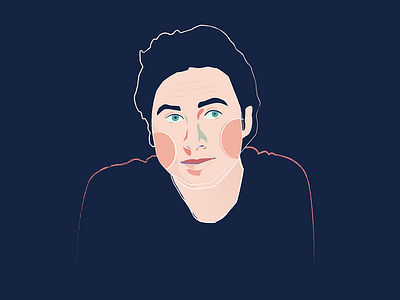 Zach Braff illustration