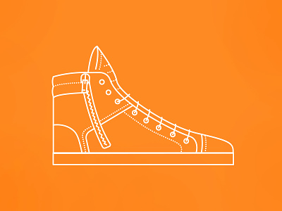 KCNY - Double Header High Top illustration shoe