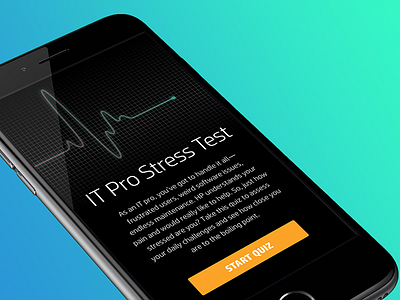 Interactive Design - Stress Test app ekg health interaction interface quiz stress ui