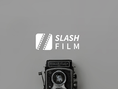 Slash Film Logo Design brand branding camera logo film logo film photography film poster design illustration logo logo design branding logo designer logo mark minimal logo design