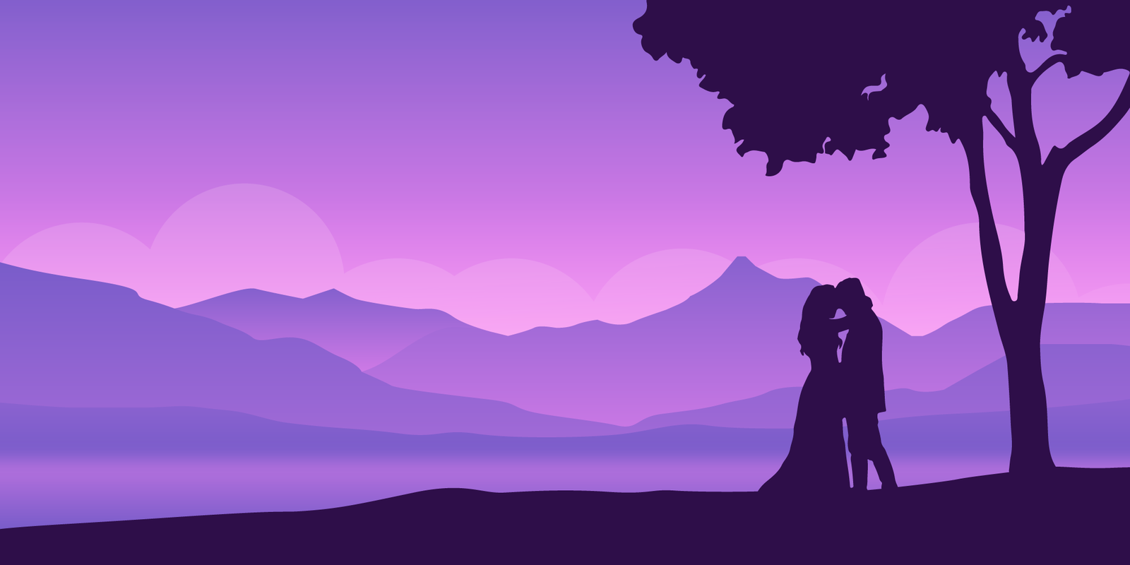 Couple Evening Landscape Illustration By Md Said On Dribbble