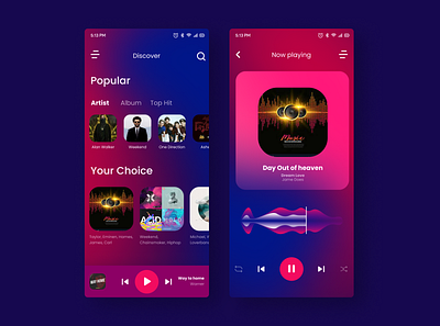 Day 9: Music Player App Daily UI Challenge. daily ui