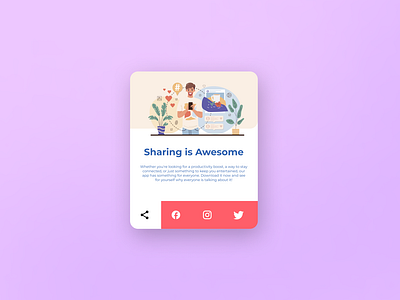 Day 10: Social Share Daily UI Challenge.