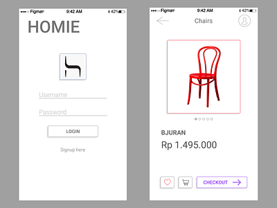 Simple UI app design figma figmadesign