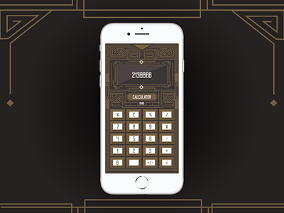 Vintage calculator calculator ui daily ui