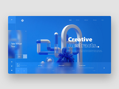 Creative Abstracts - UI Design Concept