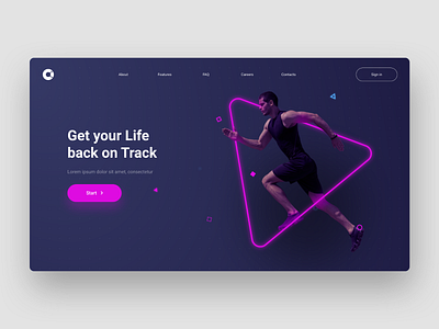 Fitness Tracker - Web Design Concept