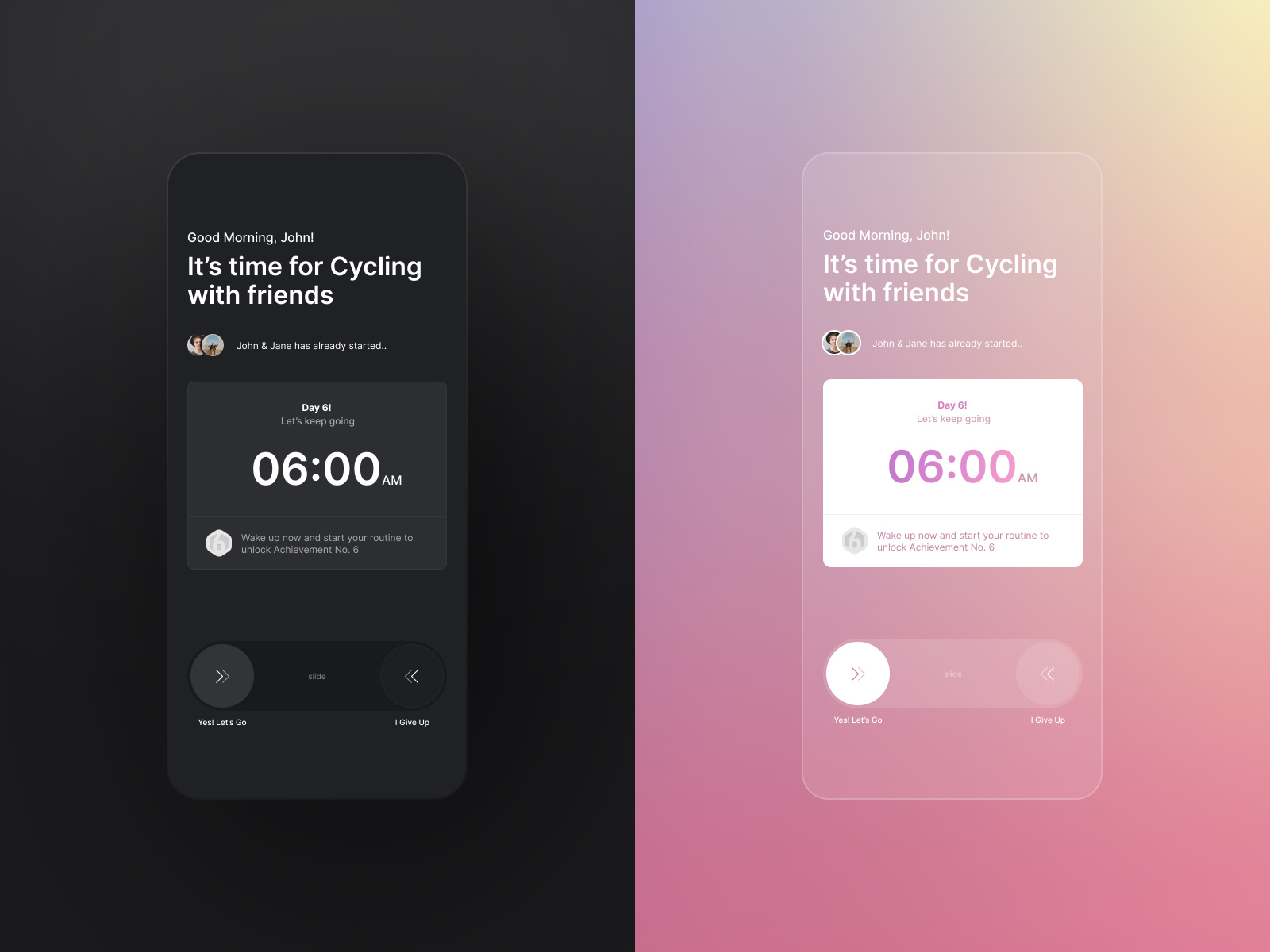 Chime Alarm app with rewards by Arjun Suresh on Dribbble
