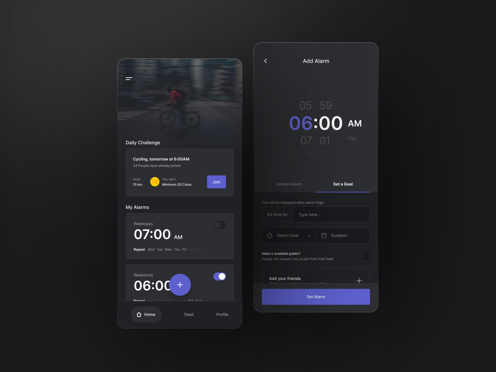 Chime Alarm app with rewards by Arjun Suresh on Dribbble