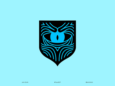 WHITE WALKERS SIGIL art badge blue branding challenge concept design game of thrones icon illustration logo sigil strategy the futur