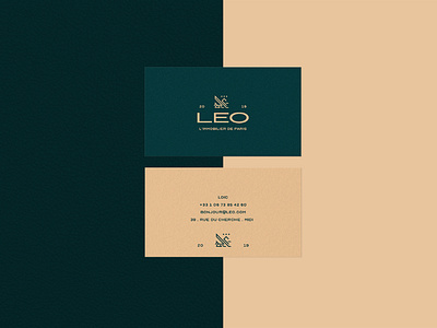 LEO's "fancy" business card art brand branding concept icon illustration logo mark strategy vector