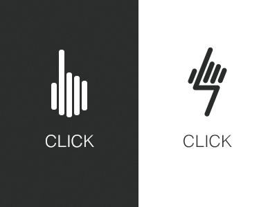 click click hand logo