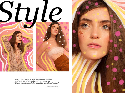 Style branding doodle editoria illustration magazine magazine design photography