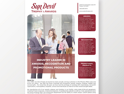 Sun Devil Flyer adobe artwork branded content branding corporate flyer corporate flyer design design flyer flyer design marketing material