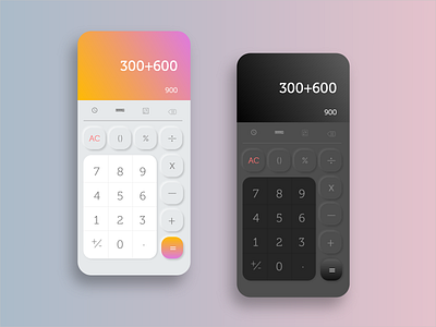 Calculator UI design illustration