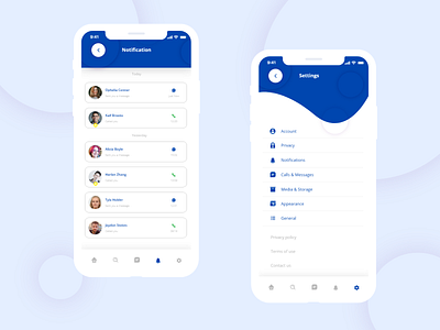 Messenger APP @daily ui design flat ui web