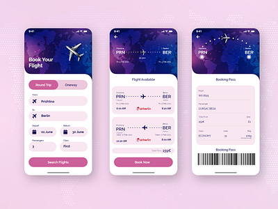 Boarding Pass @daily ui boarding pass color design flat iphone typography ui ux