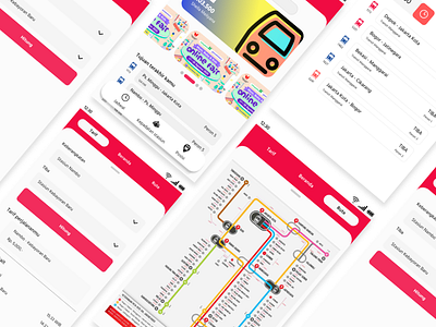 Redesign Commuterline Indonesia Mobile App design app mobile design transportation uidesign uxdesign