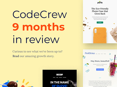 CodeCrew 9 Months In Review creative design digital marketing digital marketing agency email agency email marketing newsletter design web design web design agency web development web development services
