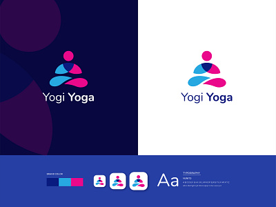 Yogi Yaga brand identity branding branding design flat icon logo logodesign logomark logotype ui
