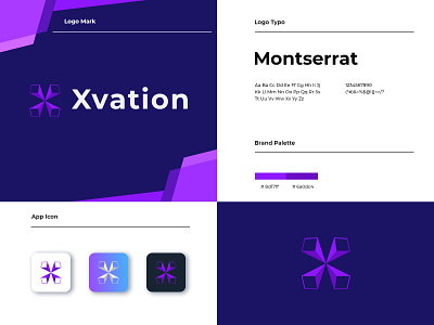 Xvation Logo app app icon app logo brand identity branding branding design design flat gradient logo icon illustration logo logodesign modern modern logo ui