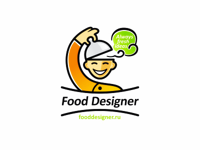 Food Designer logo chef concept food food design logo