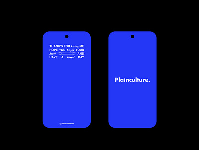 Plainculture - Price tag branding design graphic design typography
