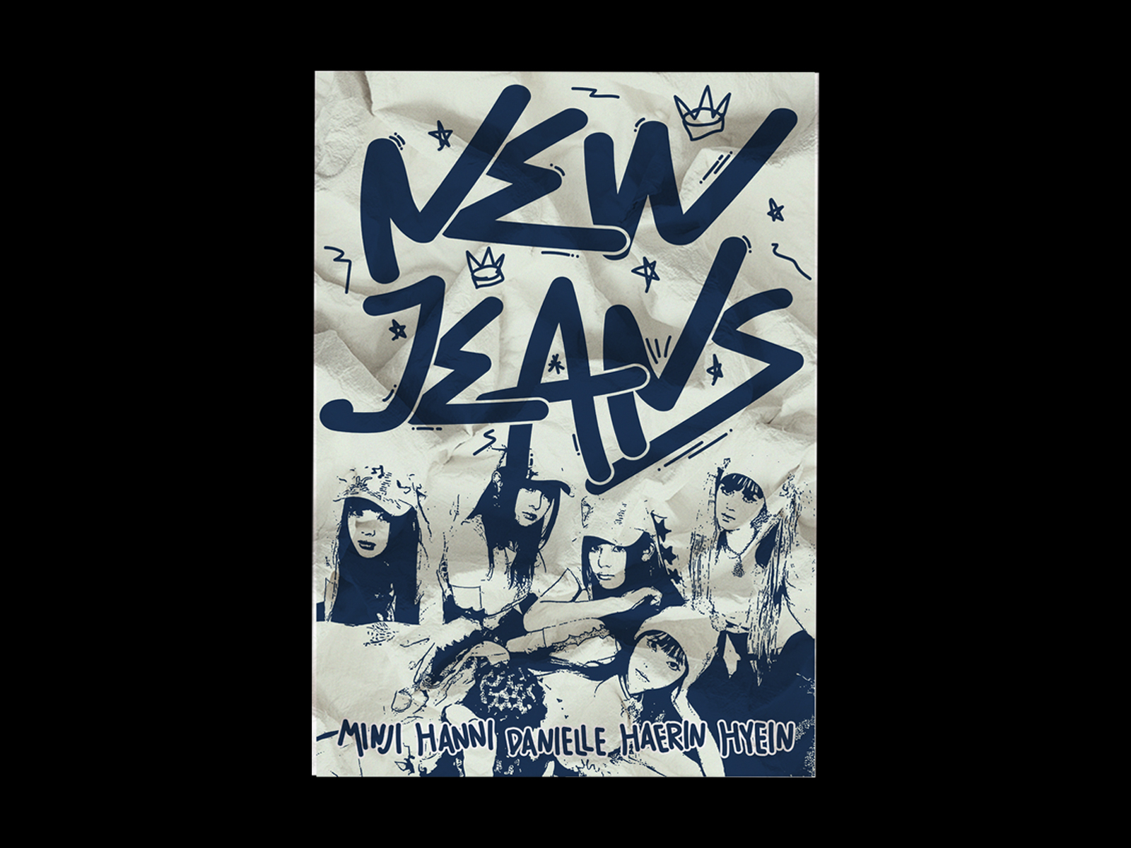 New Jeans Poster In Y K Posters Omg Posters Album Cover Design My XXX Hot Girl