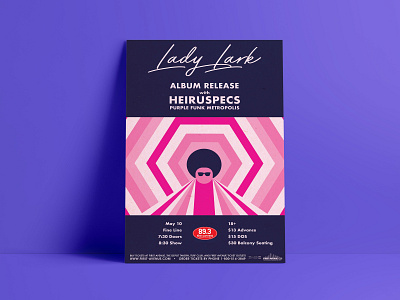 The Fine Line / Lady Lark Album Release branding design illustration photoshop poster vector