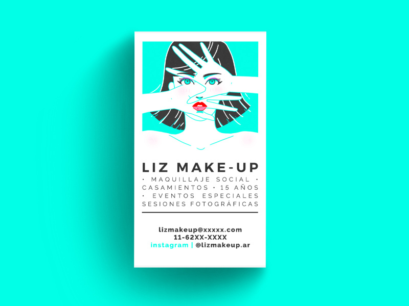 Make Up Artist Card By Mica Karaman On Dribbble