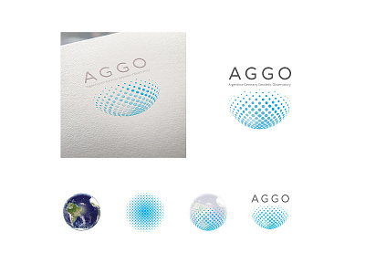 Argentinean-German Geodetic Observatory (AGGO) argentina astronomy branding earth galaxy germany globe halftone icon identity logo logotype semitone universe world