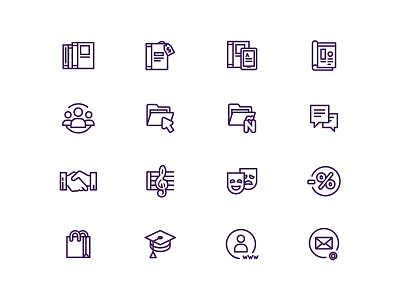 Sections icons