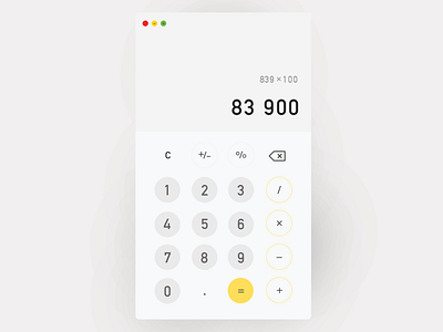 #dailyui#003 Calculator app design redesign. ui