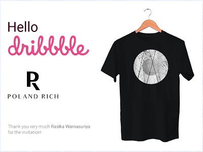 Hi dribbble design t shirt t shirt design