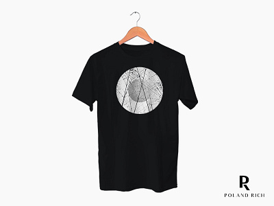 T Shirt Design - Circle abstarct black and white branding design simple t shirt t shirt design