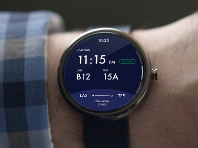 DailyUI 024: Boarding pass app appdesign boardingpass dailyui design interface interface design ui watch app watch os