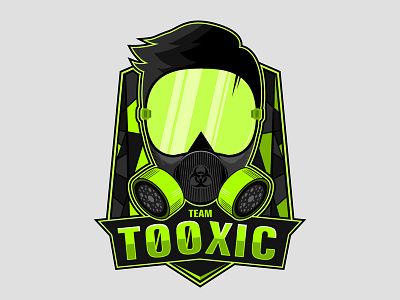 Team Tooxic Logo design graphic design illustration logo vector