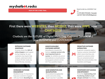 MyChatbot.Rocks Sales Page chatbots sales funnel sales page web design website design